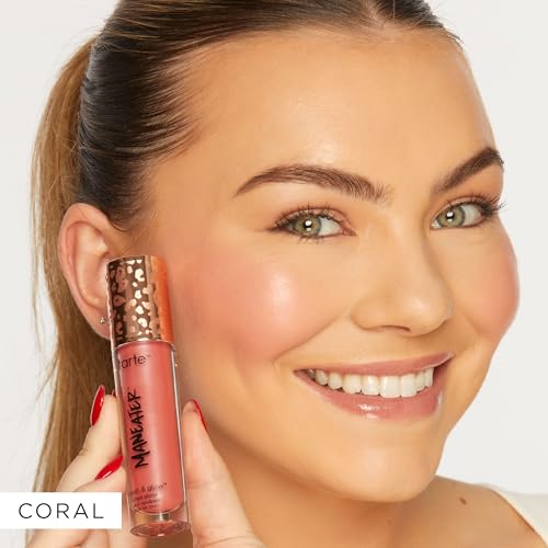 tarte maneater blush & glow cheek plump ? Lightweight Cheek Tint & Illuminator with Coconut Water, Hyaluronic Acid & Vitamin E for Hydrated, Smooth, Radiant Finish, Vegan & Cruelty Free