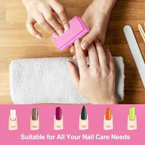 Nail Buffers (30 Pack), Buffer Block Nail File for Acrylic Nails and Natural Nails, 100/180 Grit Small Nail Buffer Block Bulk Buffing Blocks for Nail Buff Professional Manicure File Blocks Hot Pink