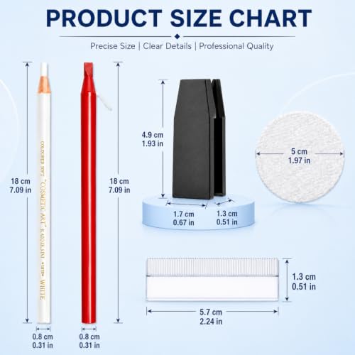PMU Microblading Mapping Pencil Kit - 13Pcs for Permanent Makeup Contouring