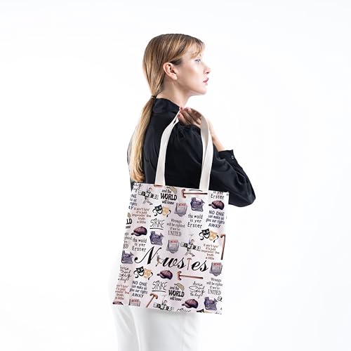 TSOTMO Theatre Lover Tote Bag Musicals Gift Musical Theatre Drama Gift for Women Sister