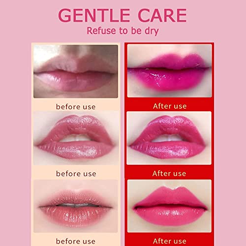 Long-Lasting Moisturizing Lipstick, Magical Discoloration Blue-Rose Temperature Changing Blue Lipstick, With Flash Long-lasting (3Pcs)