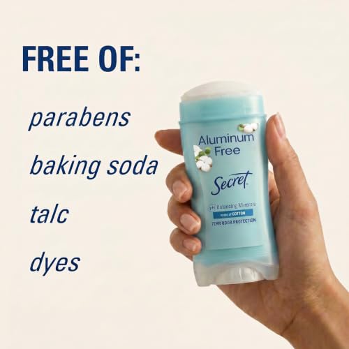 Secret Aluminum Free Deodorant for Women, 48hr Odor Protection