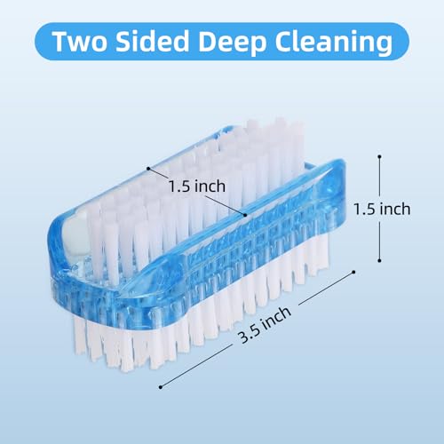 5 Pack Dual-Sided Nail Brush Set for Clean Hands & Feet