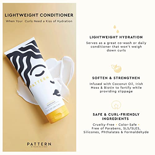 PATTERN Beauty by Tracee Ellis Ross Lightweight Conditioner, 3 Fl Oz, Rich Moisture for Curlies, Coilies and Tight-Textured Hair, 3a-4c