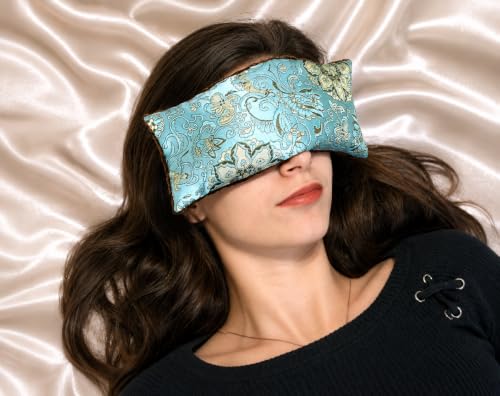 Lavender Eye Pillow for Yoga & Meditation - Handcrafted Satin