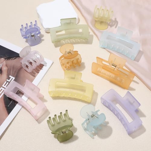 Ice Cream Hair Claw Clips for Women - 12 Pack, Strong Hold, Variation: Ice Cream