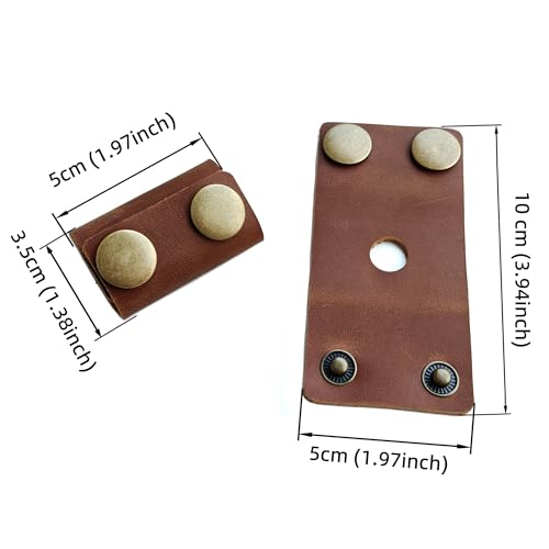 Handmade leather Double Satety Edge Razor Head Protective Sheath For men, Leather Shaving Travel Cover Fits Most Safety Razors (Brown)