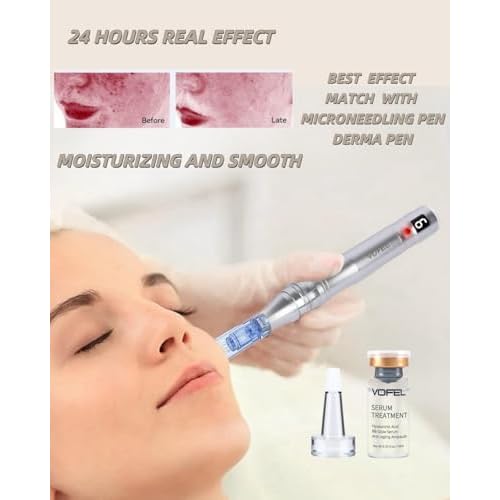 Hyaluronic Acid Serum for Microneedling Serum Ampoules for Face Serum 0.35 oz 4 Vials