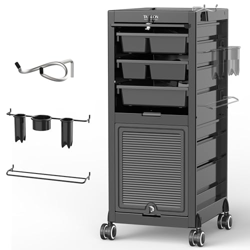 6-Drawer Lockable Salon Trolley with Wheels