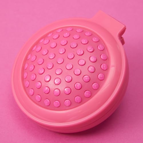 MINISO Barbie Portable Folding Mirror Comb for On-The-Go Styling | Compact Travel Hair Brush with Mirror | Fits in Pocket, Purse, Makeup Bag, Backpack | Detangling Comb for Women Quick Touch Ups