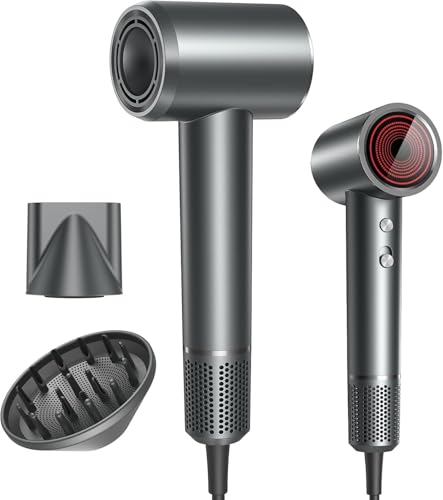 Professional Ionic Hair Dryer with Diffuser - Fast Drying & Hair Care