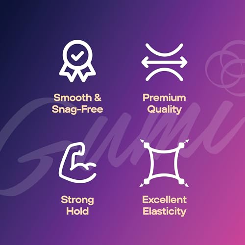 Gumi Good Black Hair Elastics - Ouchless, Snag-Free Bands