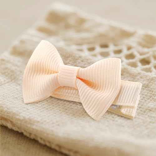 Toddler Hair Bows for Girls: 4.5cm Grosgrain Ribbon Lined Clips 60Pcs (30 pairs)