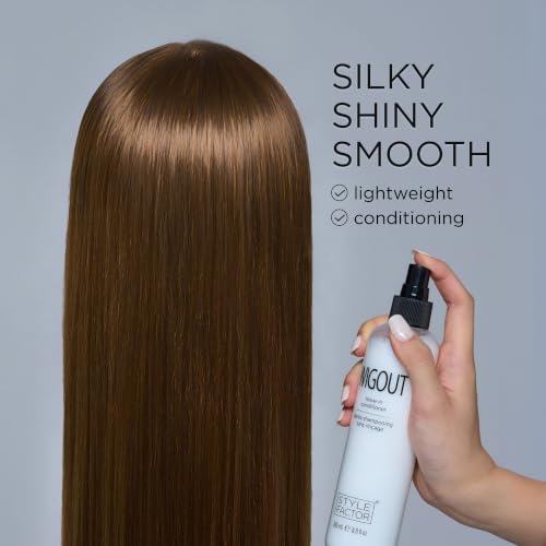 Style Factor WIGOUT Leave-In Conditioner Spray for All Hair Types - Hydrating & Frizz Control, 8.8oz