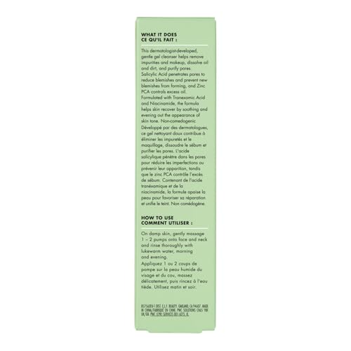 e.l.f. SKIN Blemish Breakthrough Clarifying Cleanser, Gel Cleanser For Removing Makeup, Controlling Oil & Clarifying Pores, 1% Salicylic Acid