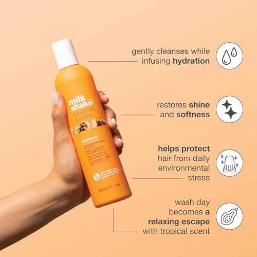 milk_shake Moisture & More Shampoo ? Moisturizing Shampoo for Dry, Dull Hair | Restores Moisture and Shine | 10.1 Fl Oz/Tropical Scent