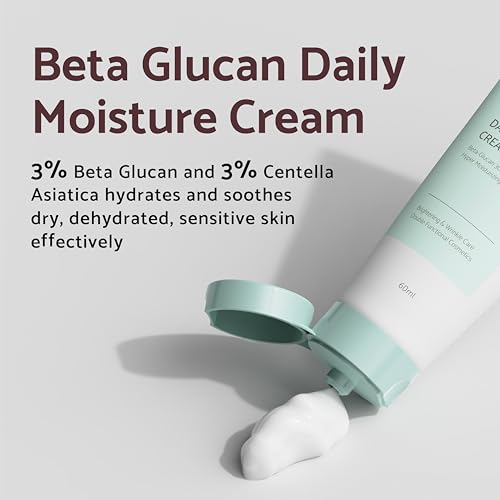 iUNIK Beta-Glucan Edition Skincare Set (Cream 2.02 fl.oz. & Mini Serum 0.51 fl.oz.) - Featuring the Powerful Beta-Glucan to Moisturize, Revitalize, and Reinforce the Skin with EWG-Green Ingredients