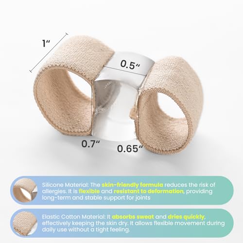 Welnove Bunion Toe Separators - 8 Pcs Gel Spacers for Alignment