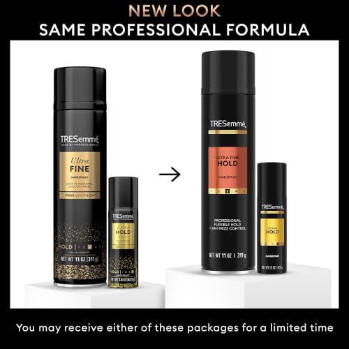 TRESemmé Ultra Fine Hold Hair Spray 2-Pack + Travel Size, Natural 11oz