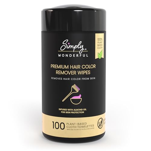 Hair Color Remover Wipes - 100 Count Plant-Based Cloth