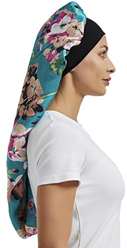 Satin Sleep Bonnet for Long Hair & Braids - 2 Pack