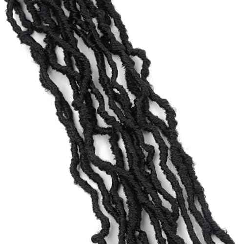 LMZIM 26 Inch Soft Locs Crochet Hair 7 Packs Faux Locs Crochet Hair Pre Looped Goddess Locs Crochet Braids Hair For Black Women 1B