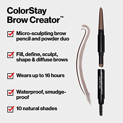 Revlon ColorStay Brow Creator Eyebrow Pencil & Powder Dark Brown