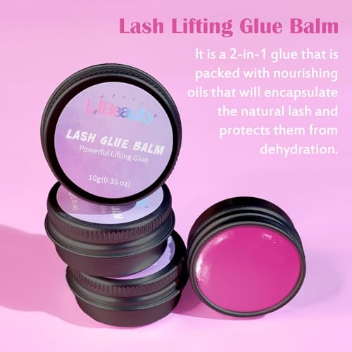 Libeauty Lash Lift Balm Lash Lift Glue Adhesive Strong Sticky Fruit Flavor Eyelash & Eyebrow Perm Glue Balm Brow Lamination Gel