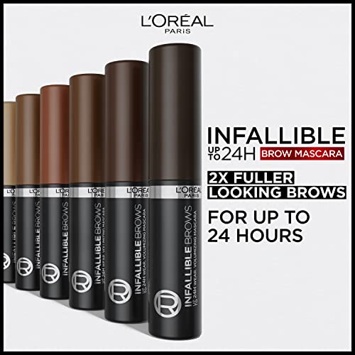 L'Oreal Infallible Volumizing Brow Mascara 24H, Light Brunette