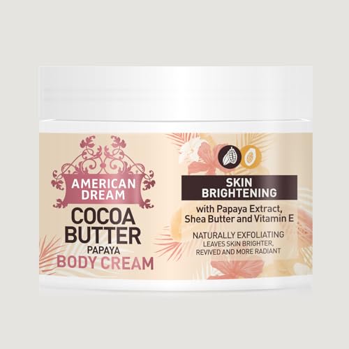 American Dream Papaya Butter Body Cream with Papaya Extract, Shea Butter & Vitamin E 500ml, 17.637 Ounce, 1