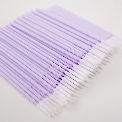 Eyelash Extension Microswabs Purple 200 pcs - Precision Lash & Beauty Tool
