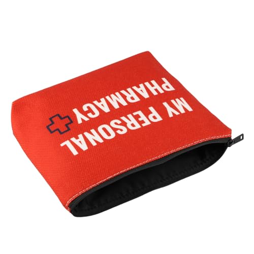 PWHAOO Pharmacy Technician Makeup Bag My Personal Pharmacy Cosmetic Bag Pharmacy RX Gift Medicine Bag Medicine Pouch (Personal Pharmacy B)