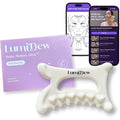 Ceramic Guasha Tool for Face & Body - Lymphatic Drainage Massager, Face Sculpting Tool, Jawline Shaper & Double Chin Reducer - Self Care Gifts