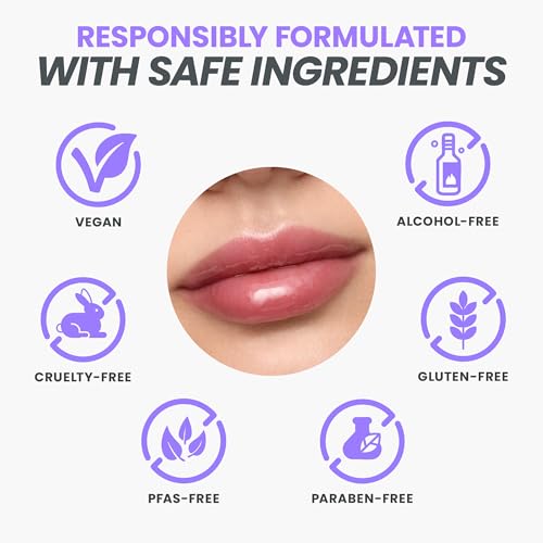 Wonderskin Lip Oil Rehab Serum Honey Tinted Hydrating Lip Oil for Soft & Glossy Lips