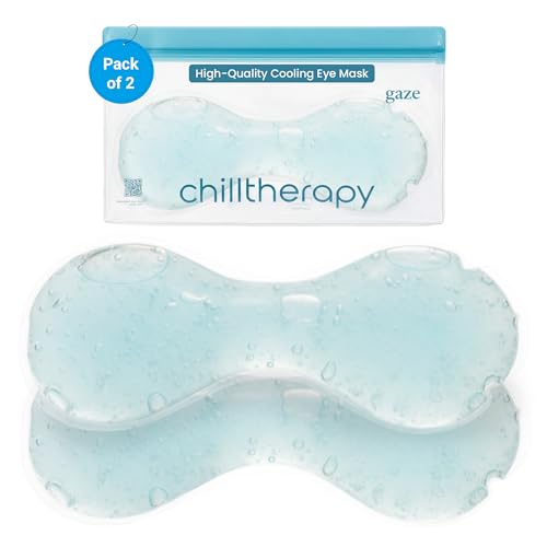 Cooling Eye Mask - Reusable Gel Eye Pads for Puffy Eyes, 2 Pack