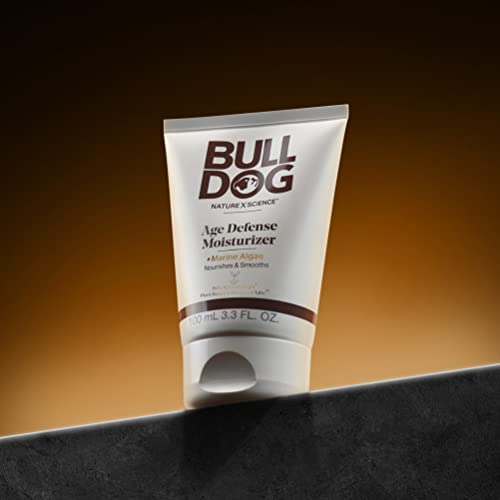 BULLDOG Mens Skincare and Grooming Face Moisturizer Age Defense, 3.3 Fluid Ounce