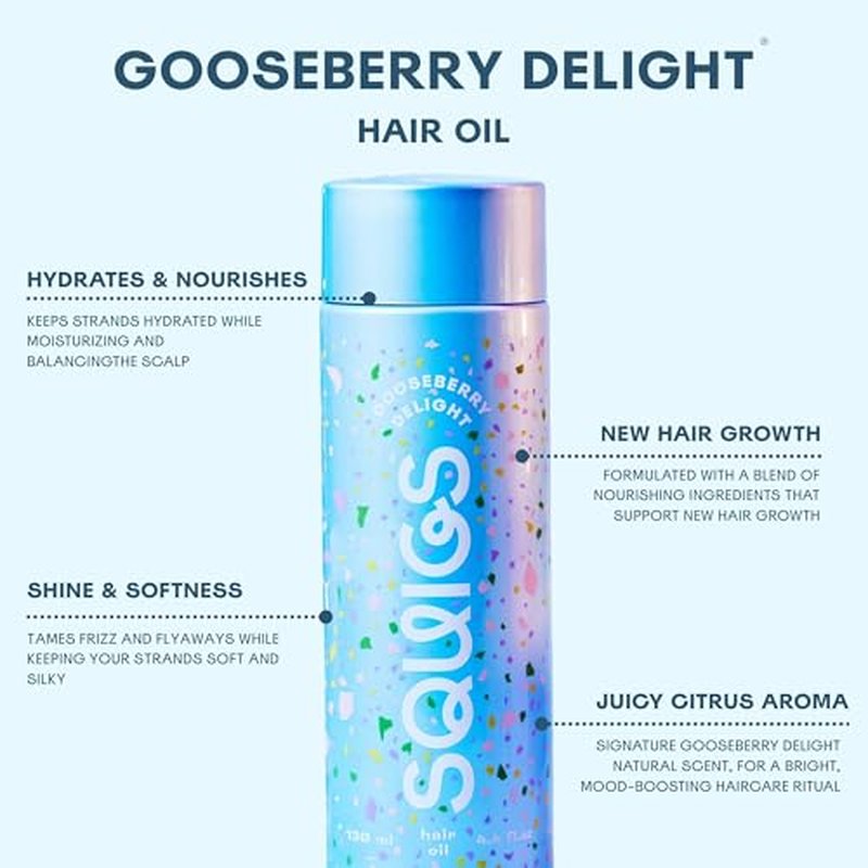 Squigs Hair Growth Oil - Amla, Castor & Coconut Blend 130ml