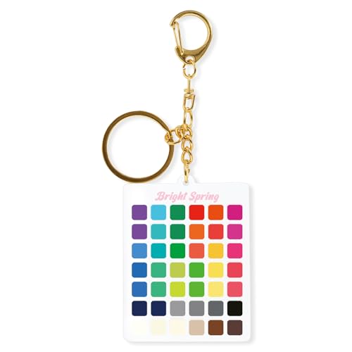 Seasons Color Analysis Swatch Keychain - Personal Styling Guide