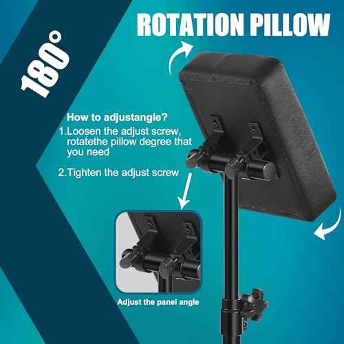 POARMEEY Tattoo Armrest Stand Tripod Tattoo Arm Rest Adjustable Height for Tattoo Supplies