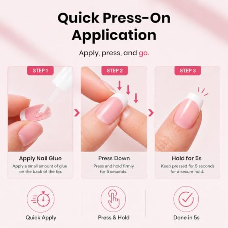 Beetles Press On Nail Glue - Quick-Drying 10ml Super Strong