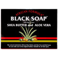 Madina African Black Soap Shea Butter and Aloe Vera, 3.5 oz (Pack of 12)