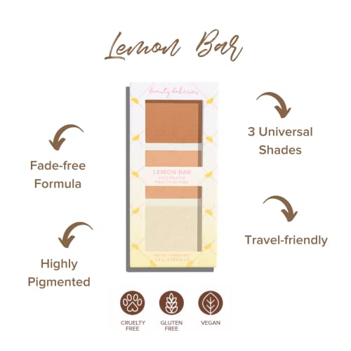 Beauty Bakerie Lemon Bar Mini Makeup Palatte, Contour, Bronzer, and Highlighter Makeup, Travel Size