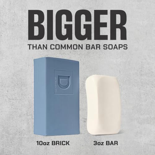 Duke Cannon Midnight Swim Big Brick of Soap - Sandalwood & Lavender Men's Moisturizing Bar, 10 oz
