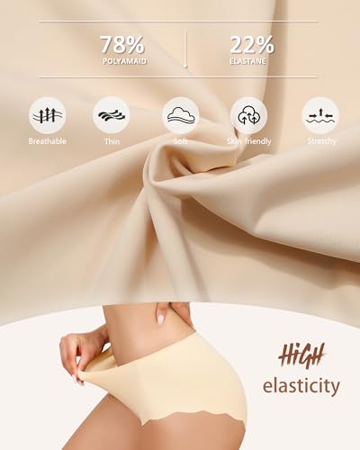 LEVAO Seamless Active Women's Underwear - No Panty Lines, Breathable, 5 Colors & Sizes