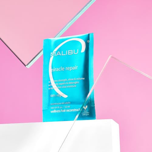 Malibu C Miracle Repair Hair Reconstructor Pack of 1 - Nourishing Deep Treatment for Damaged Hair