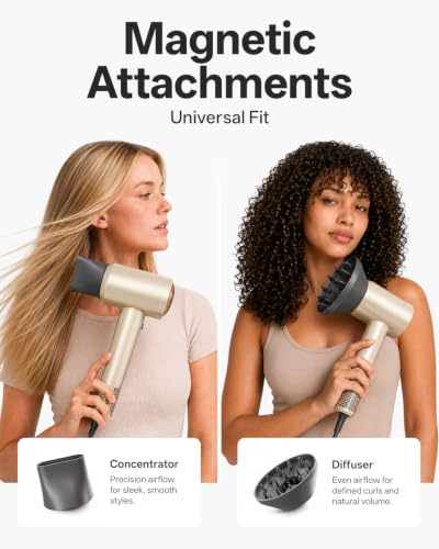 TIDEWAY H11 Ionic Hair Dryer 1500W – Fast Drying, Lightweight Travel