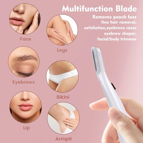 6 Pack Dermaplane Replacement Heads for Flawless Glo