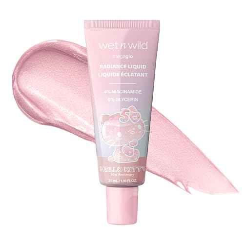 wet n wild Hello Kitty Radiance Liquid, Nourishing Niacinamide & Glycerin Infused Formula, Natural Multi-Functional Glow, Cruelty-Free & Vegan