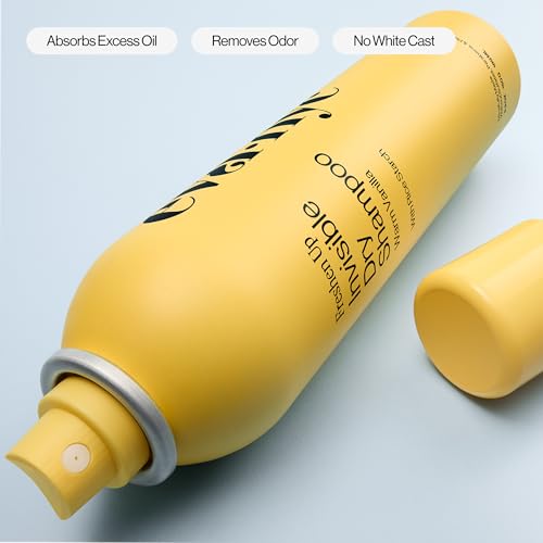 Eva NYC Invisible Dry Shampoo Spray - Oil-Absorbing, Removes Odor & No White Cast - Freshen Up Dry Shampoo For Women - For Light, Dark + Oily Hair - Warm Vanilla Scent - 5.3 oz