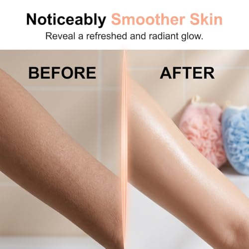 Dual-Sided Exfoliating Glove with Loofah Mesh & Washcloth